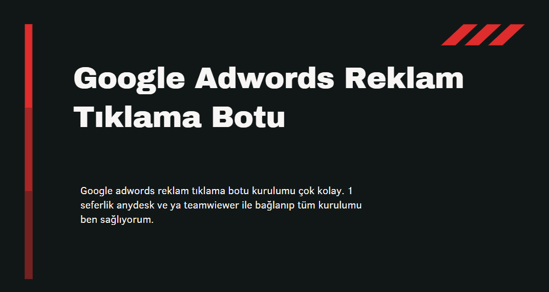 Adwords Tıklama Botu